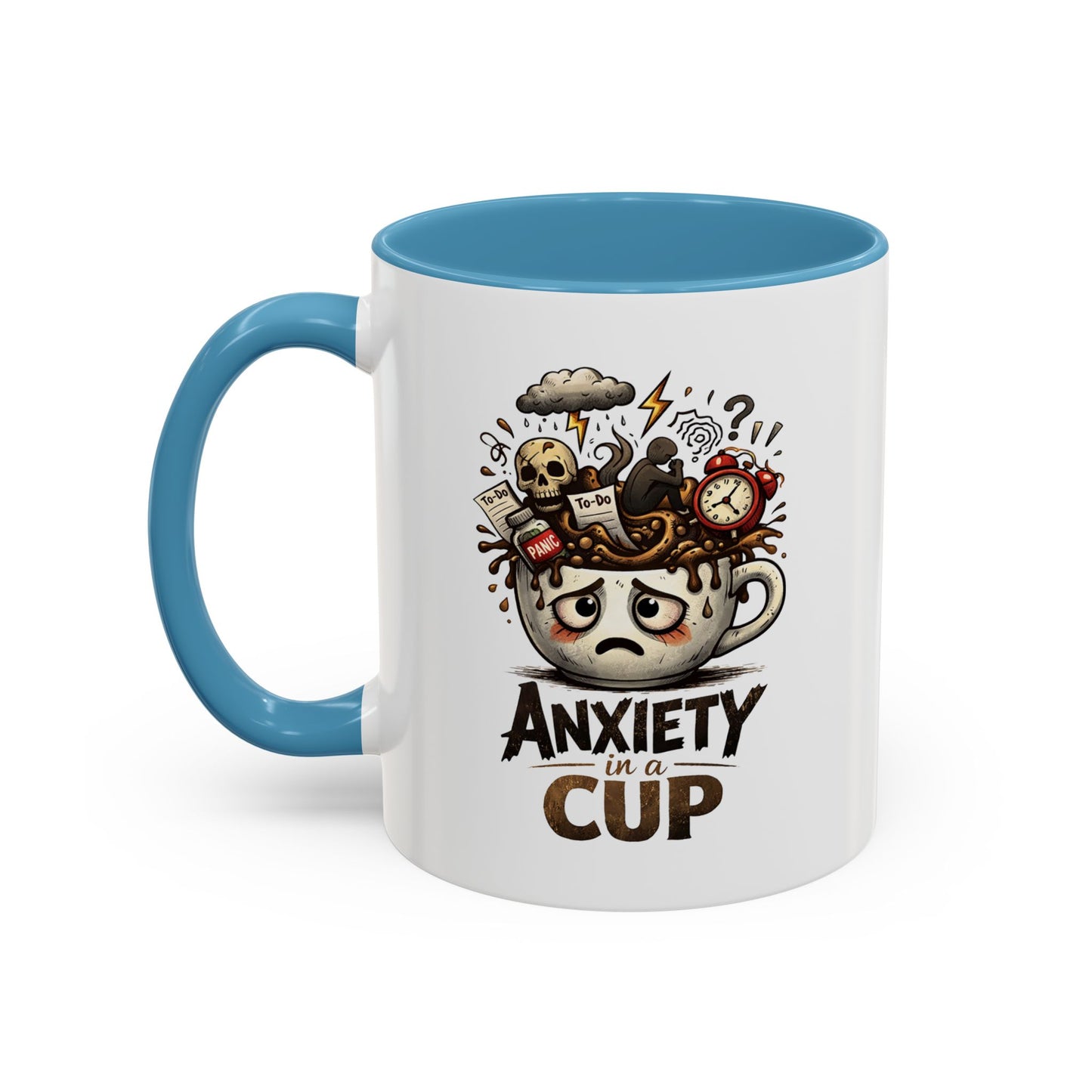Anxiety in a Cup Coffee Mug | Accent 11oz 15oz