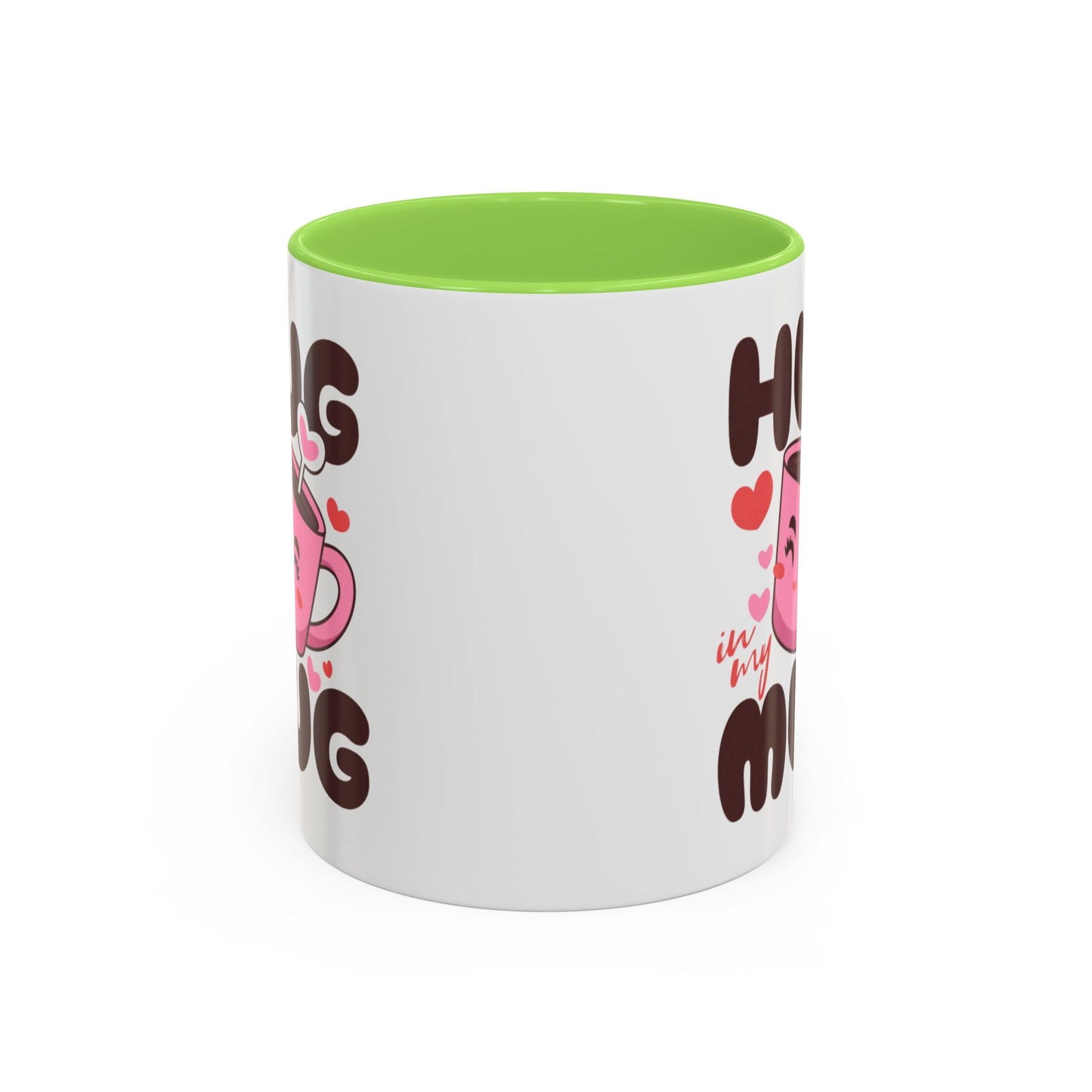 Hug in My Mug Mug | Cute Pink Cup, Heart Coffee Design