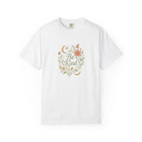 Be Kind Floral Wreath T-Shirt | Positive Quote, Boho Botanical Design