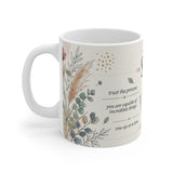 She Believed She Could Mug | Inspirational Floral Boho Quote Coffee Cup