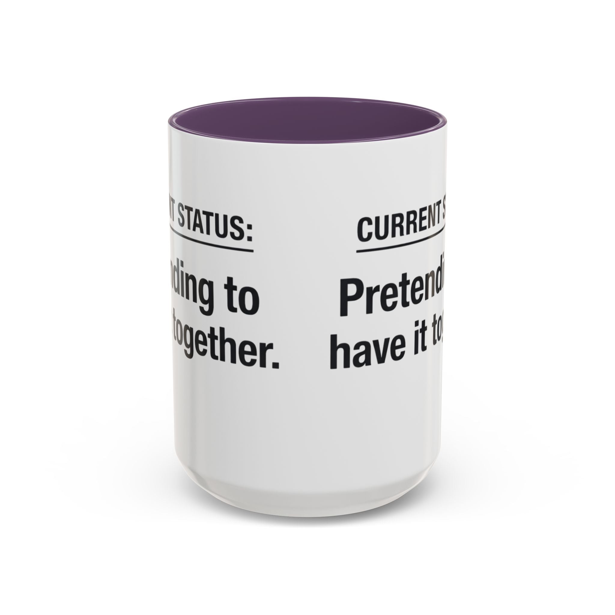 Current Status: Pretending to Have It Together mug | Accent Coffee Mug