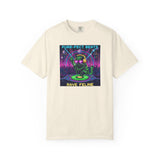 Purr-fect Beats Rave Feline DJ cat T-shirt | Neon EDM club design