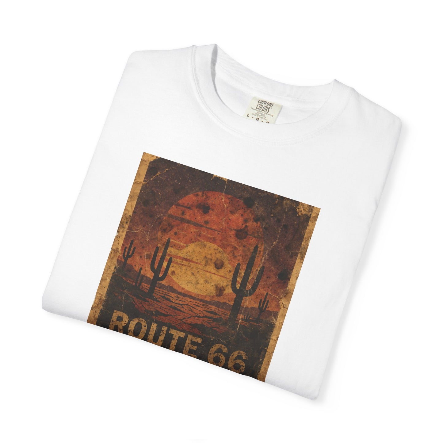 Route 66 Desert Sunset T-shirt | Vintage Road Trip Tee