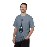 Moonlit Acoustic Guitar T-Shirt | Night Sky Guitar Silhouette