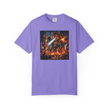 Giant Catzilla Kaiju Rampage T-Shirt | Neon City Monster Battle