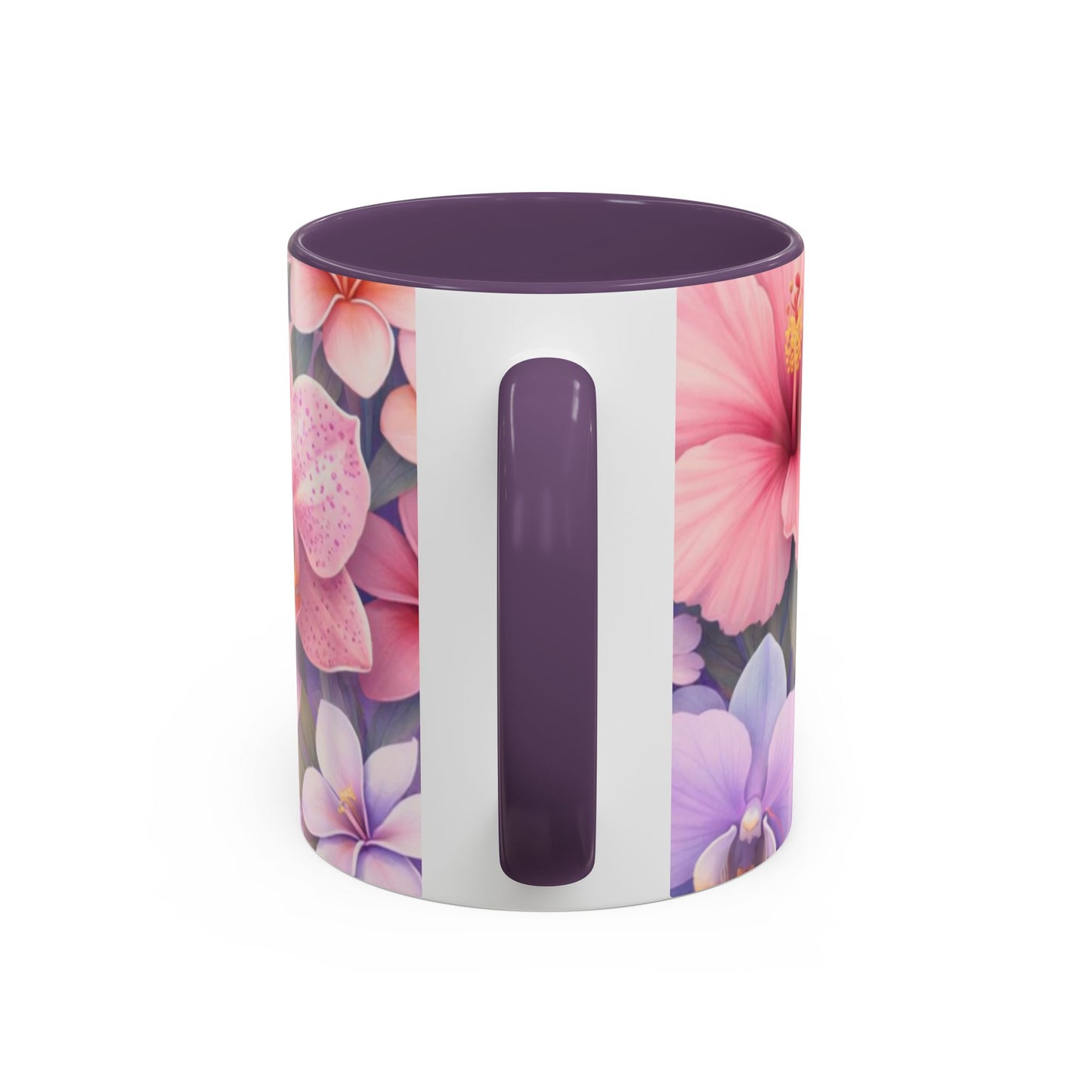 Tropical Orchid Floral Mug | Accent Coffee Mug 11oz 15oz