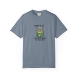 Glass Jar Frog Illustration T-shirt | Frog in Water Jar