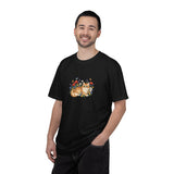 Orange Tabby Cat with Wildflowers T-Shirt | Floral Cat Tee
