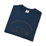 Vintage Semi Truck Line Art T-Shirt | Trucker Logo Tee
