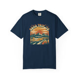 Road Trip '76 T-shirt | Vintage Camper Van Sunset Graphic
