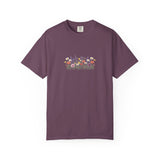 Wildflower Meadow watercolor floral design T-shirt | botanical garden tee