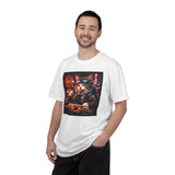 Sushi-Eating Cat T-Shirt | Neon Japanese Street Food Art