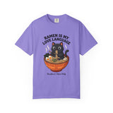 Ramen Is My Love Language T-shirt | Cat in Ramen Bowl Noodles Vibes Tee