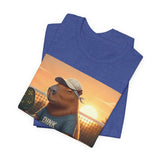 Dink Responsibly Pickleball Capybara Tee | Funny Animal Sports Art