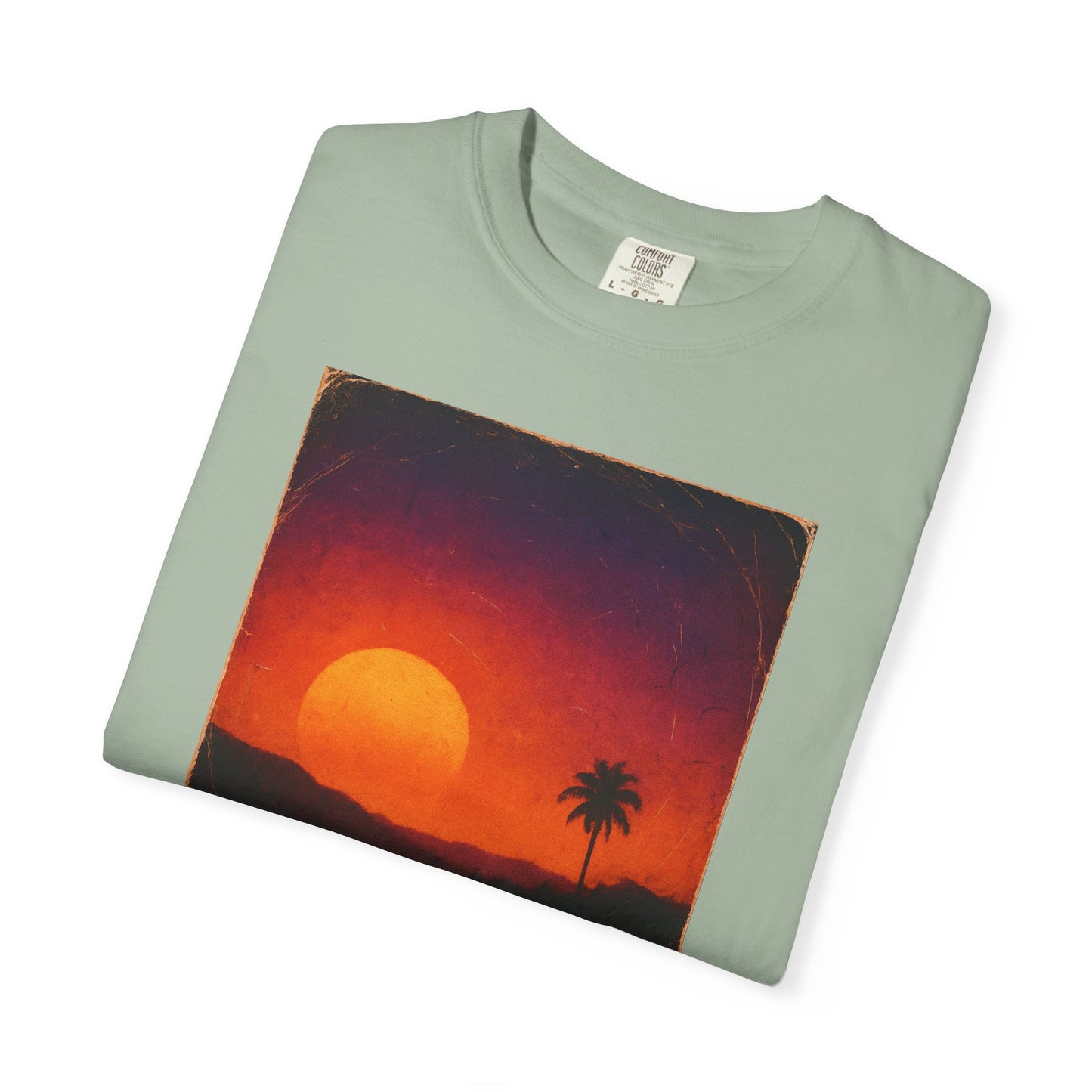 Sunset Palm Silhouette T-shirt | Tropical Sunset Tee