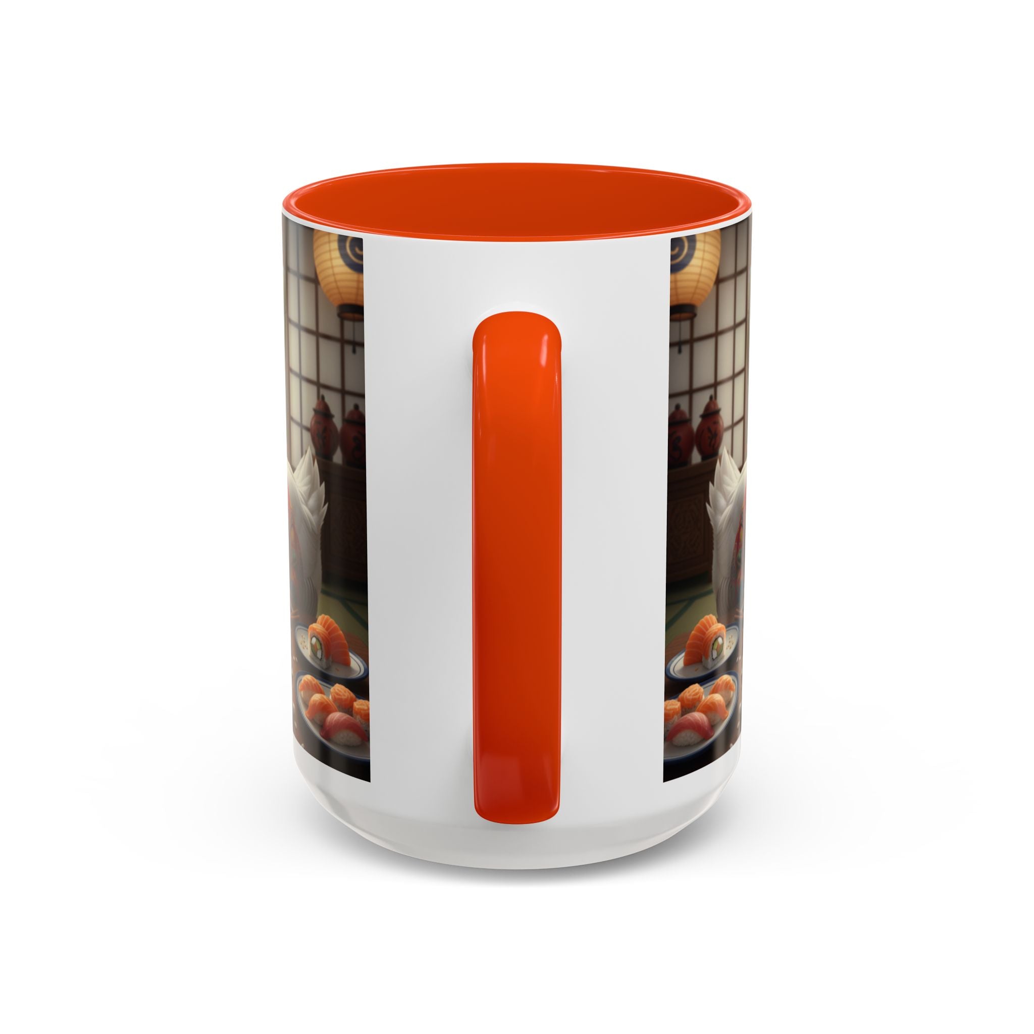 Goose with Sushi Mug | Japanese Tea Room Illustration