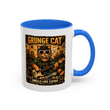 Grunge Cat Smells Like Catnip Mug | Ceramic Coffee Cup