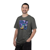Cyberpunk Cat T-shirt | Neon Magic Potion Street Scene