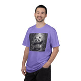 Panda Pickleball Bamboo Forest T-Shirt | Monochrome Kawaii Sports Decor