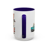 1950s Diner Scene Mug | Retro Car Hop Coffee Cup