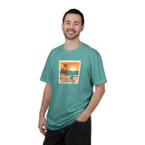 Capybara Patrol Sunset Surfing Capybara T-Shirt | Retro Beach Vibes