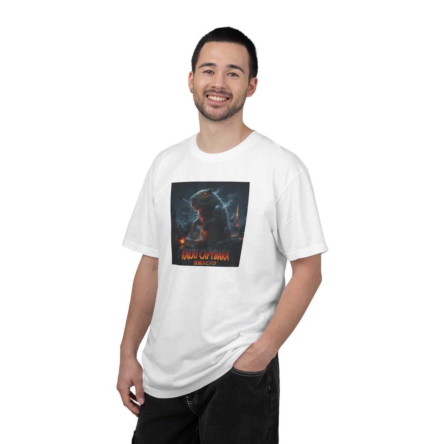 Kaiju Capybara T-shirt | Giant Monster Rodent Graphic Tee
