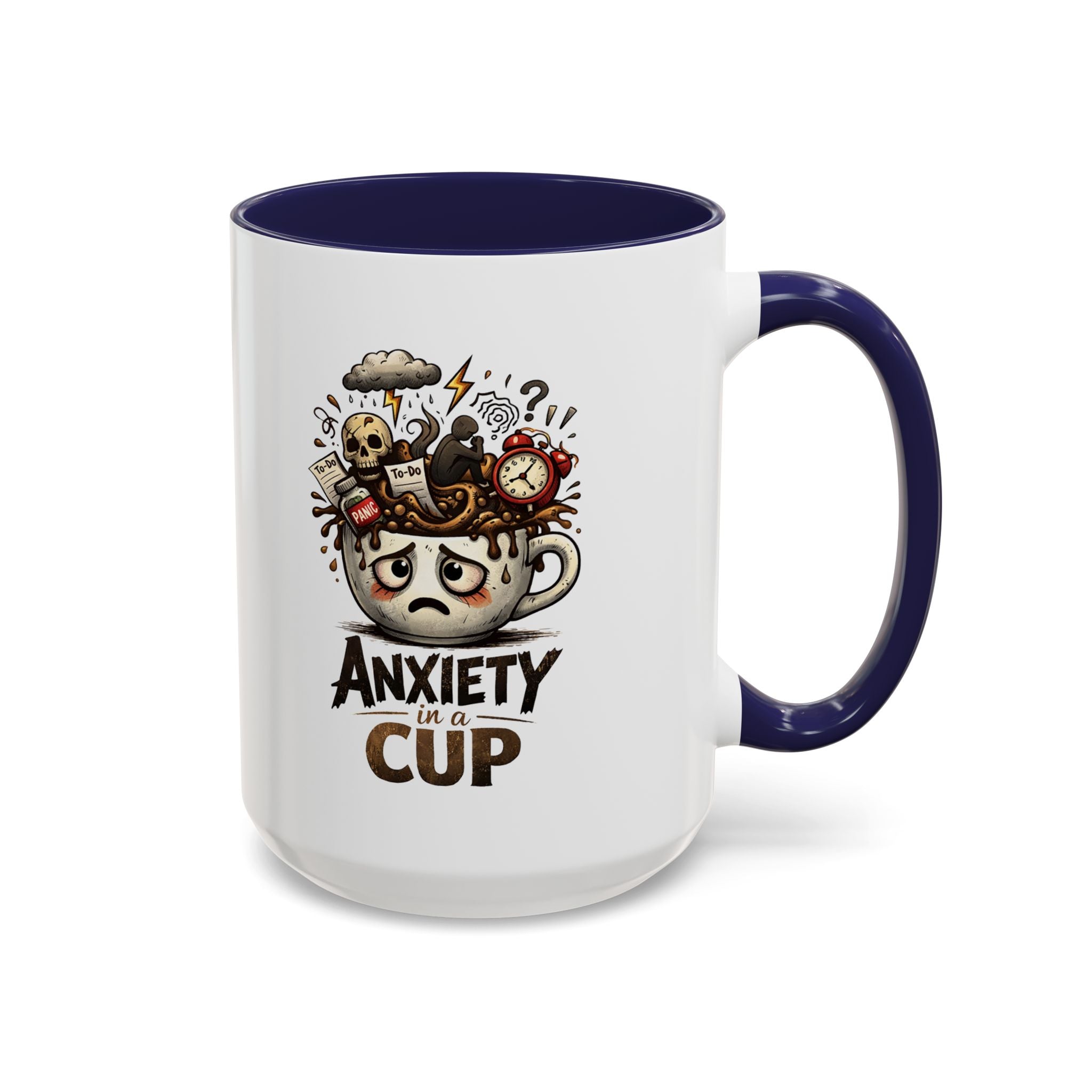 Anxiety in a Cup Coffee Mug | Accent 11oz 15oz