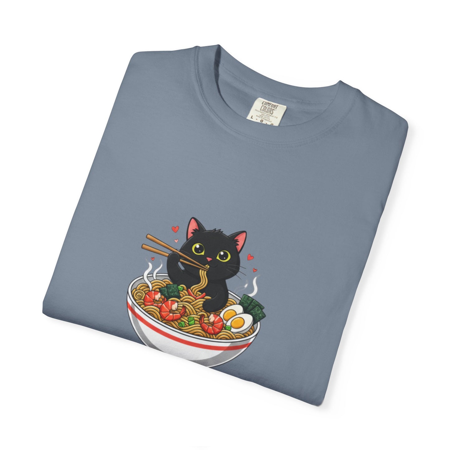 Ramen Cat Garment-Dyed T-shirt