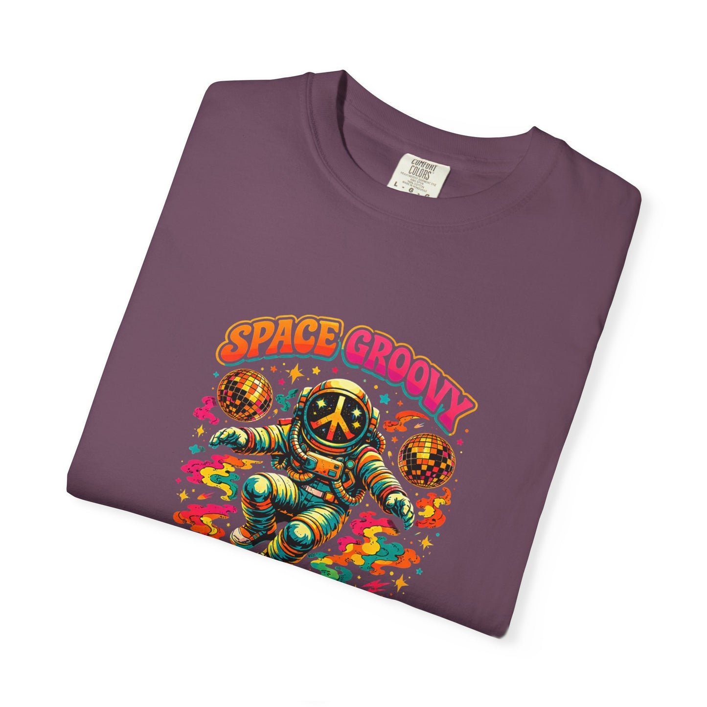 Space Groovy Astronaut T-shirt | Retro Psychedelic Space Art