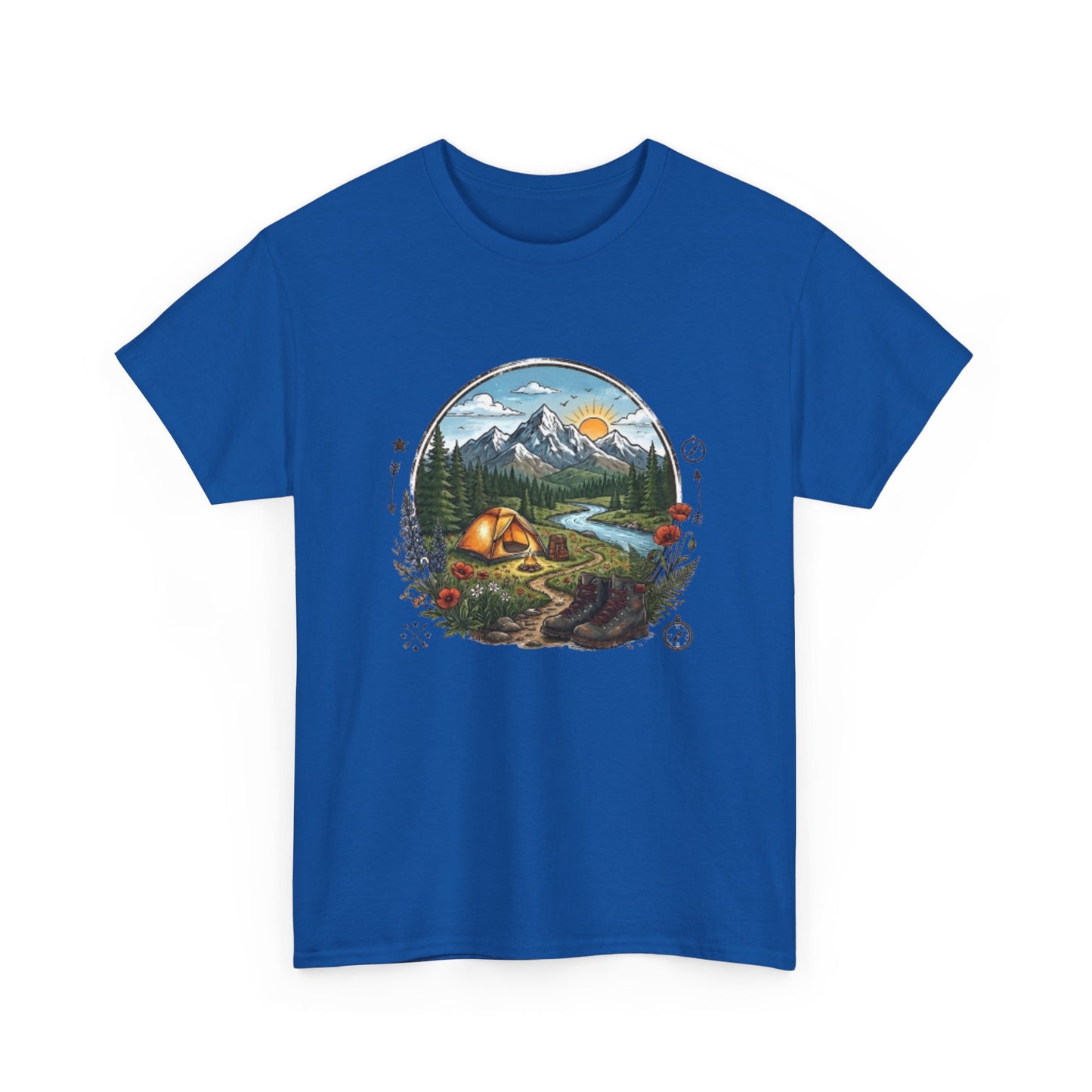 Mountain Camping Adventure T-Shirt | Outdoor Nature Hiking Tee | Wilderness Tent Graphic Shirt | Gift for Hiker Camper |