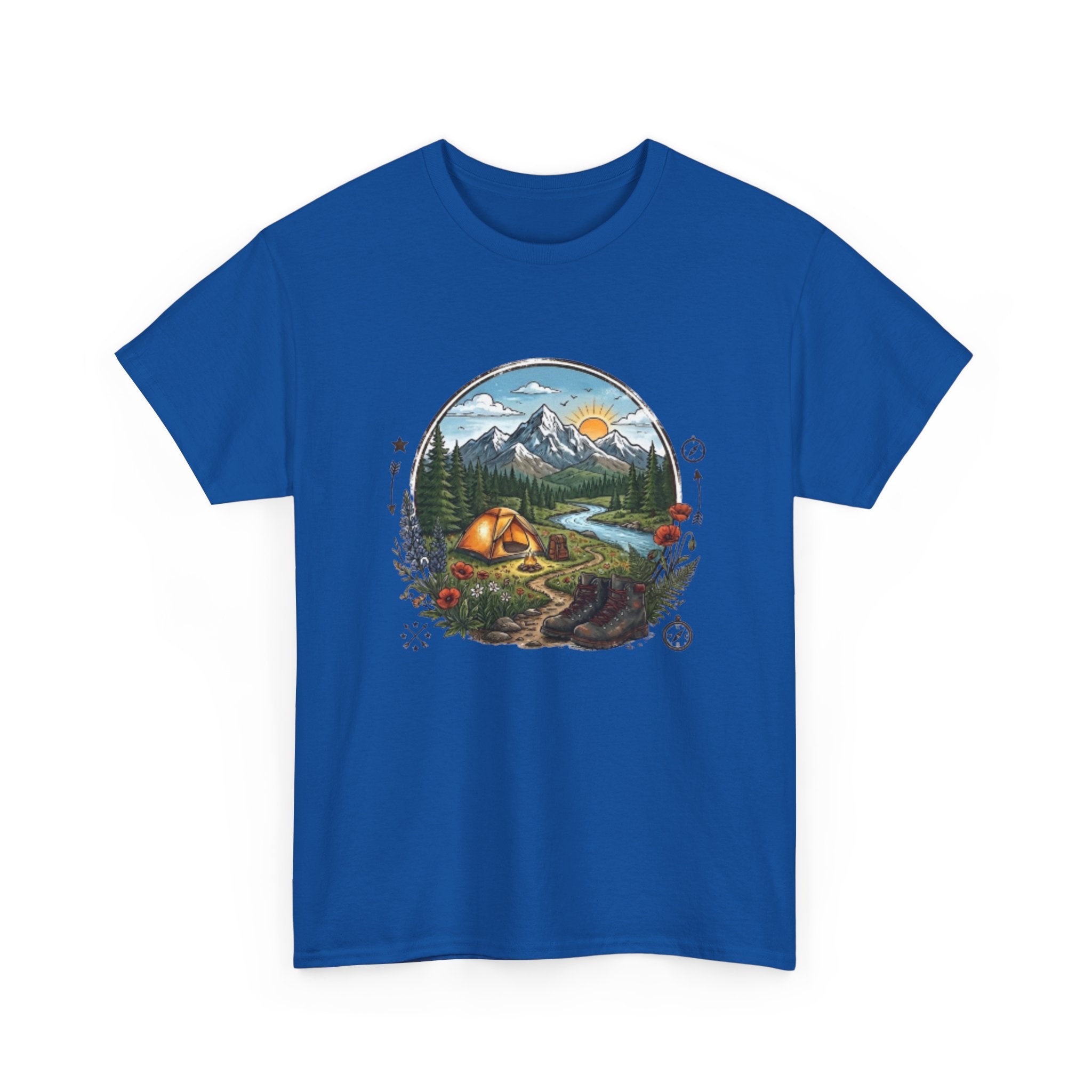 Mountain Camping Adventure T-Shirt | Outdoor Nature Hiking Tee | Wilderness Tent Graphic Shirt | Gift for Hiker Camper |