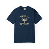 Pickleball University crest T-Shirt | Pickleball logo tee