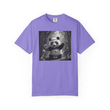 Panda Pickleball Bamboo Forest T-Shirt | Monochrome Kawaii Sports Decor