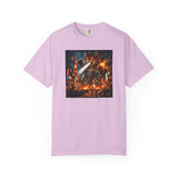 Giant Catzilla Kaiju Rampage T-Shirt | Neon City Monster Battle