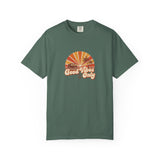 Good Vibes Only T-shirt | Retro Sunset Palm Peace Sign