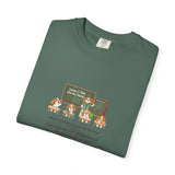 Beagle Pickleball Classroom Cartoon T-shirt | Dog Teacher Paw School Design