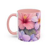 Tropical Orchid Floral Mug | Accent Coffee Mug 11oz 15oz