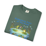 Pickleball Pals of the Pond T-Shirt | Cute Frog Pond Illustration
