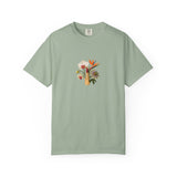 Tropical Floral Bouquet T-Shirt | Bird of Paradise, Orchid, Sunflower