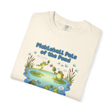 Pickleball Pals of the Pond T-Shirt | Cute Frog Pond Illustration