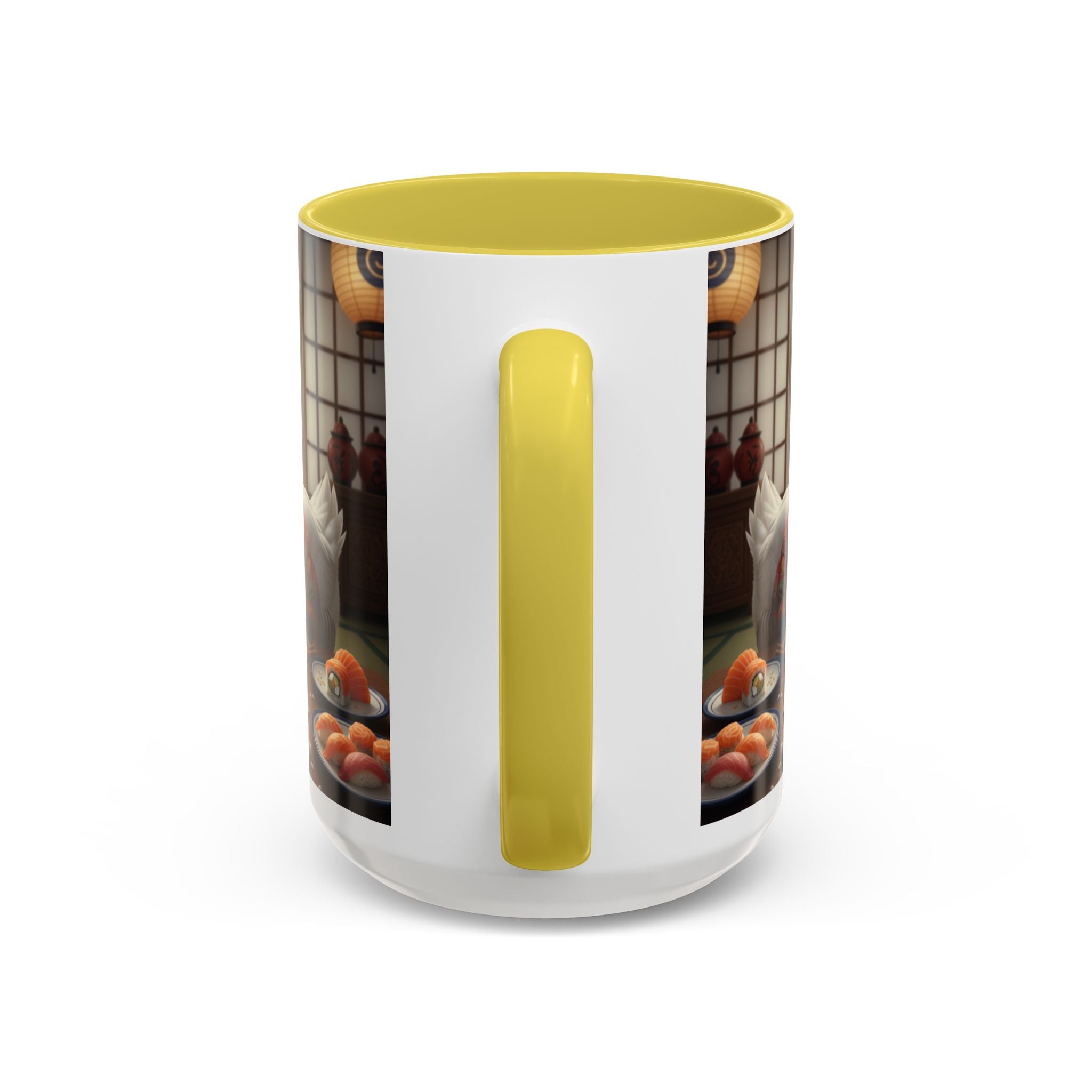 Goose with Sushi Mug | Japanese Tea Room Illustration