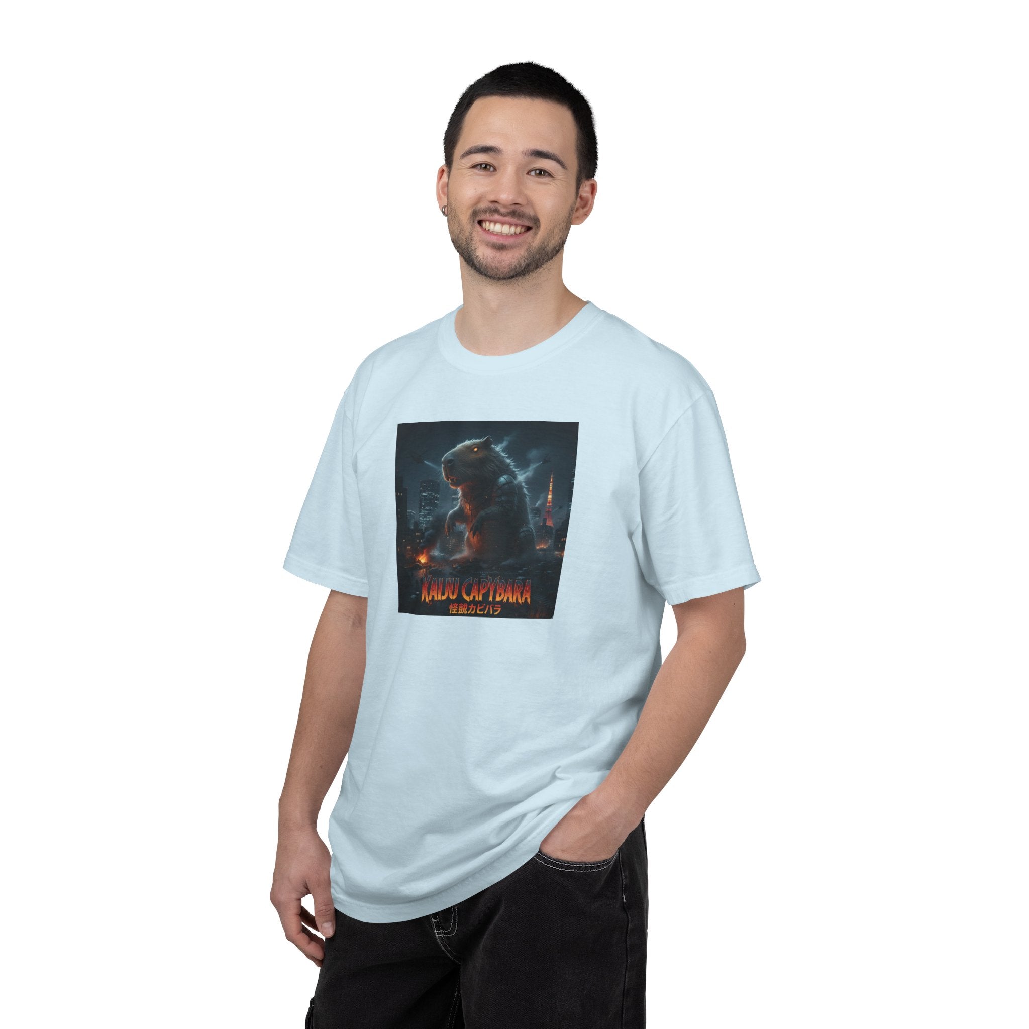Kaiju Capybara T-shirt | Giant Monster Rodent Graphic Tee