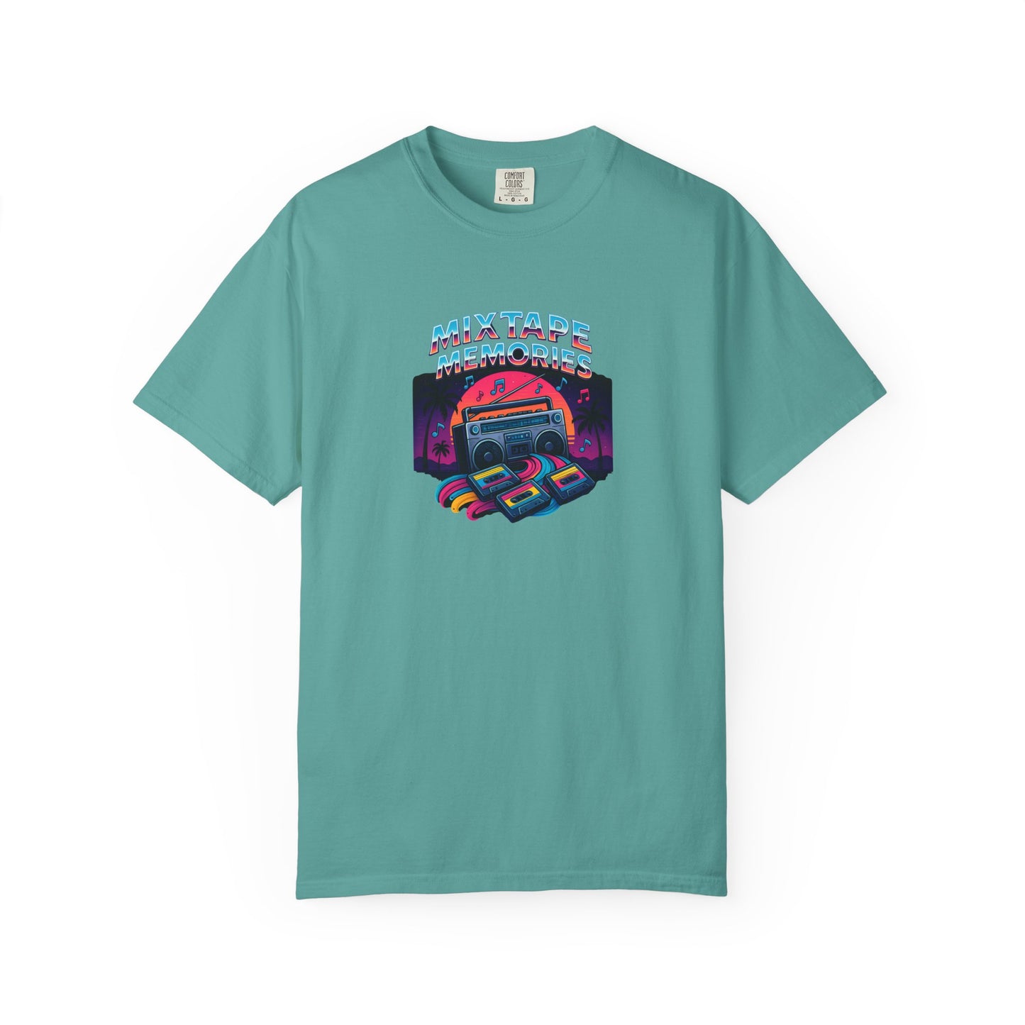 Mixtape Retro Cassette Graphic T-shirt | Vaporwave 80s Neon Music Tee
