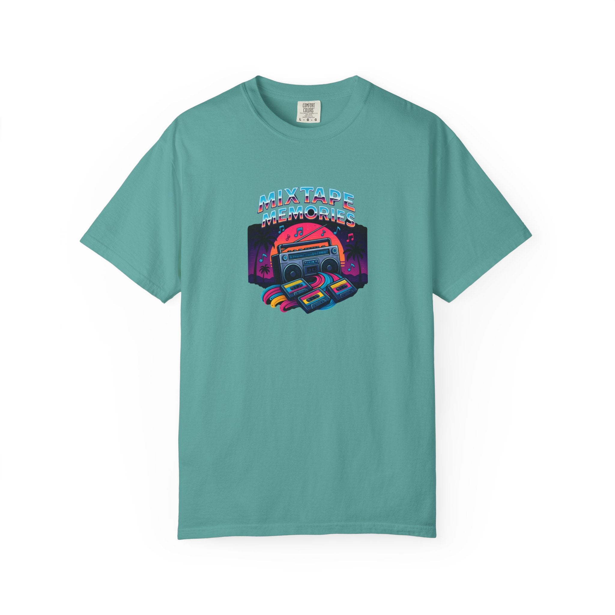 Mixtape Retro Cassette Graphic T-shirt | Vaporwave 80s Neon Music Tee