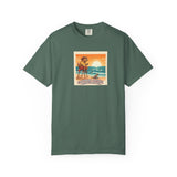 Capybara Patrol Sunset Surfing Capybara T-Shirt | Retro Beach Vibes