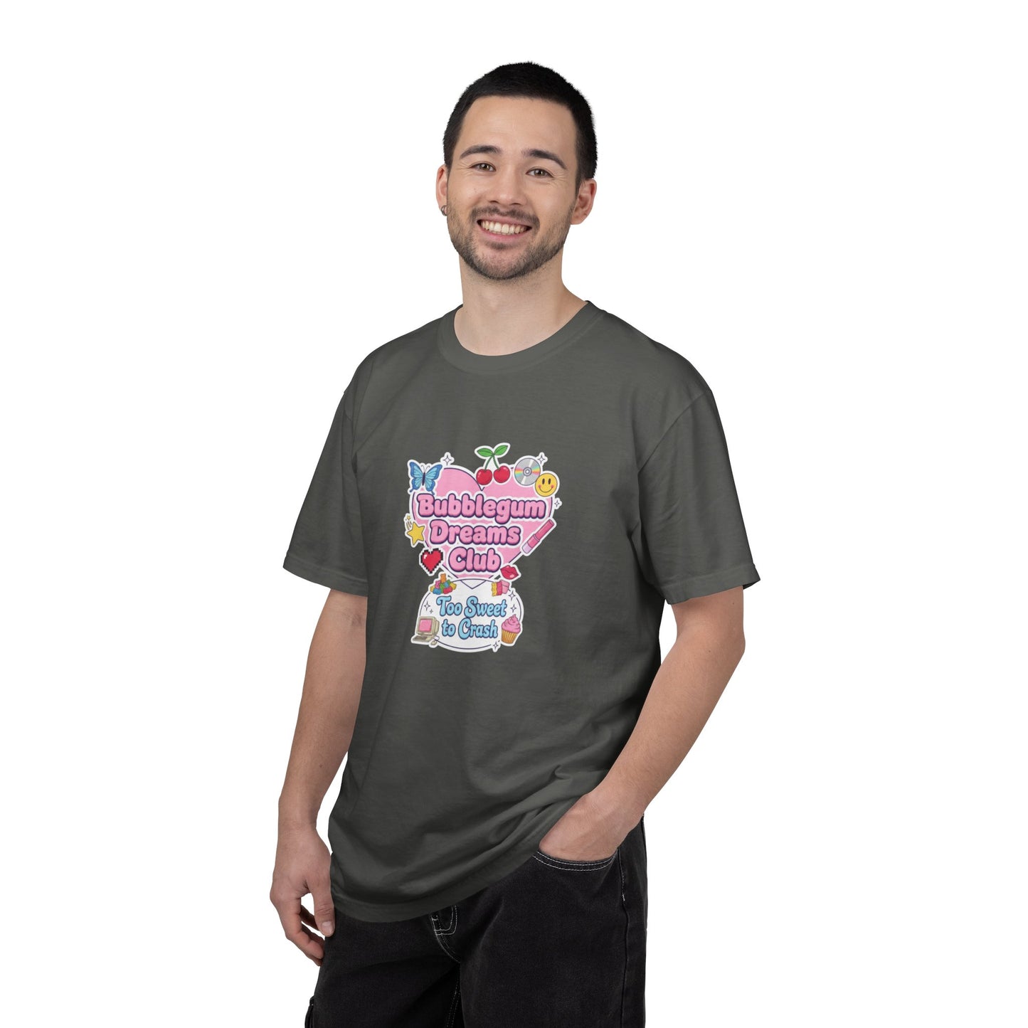 Bubblegum Dreams Club T-shirt | Pastel Hearts, Cute Kawaii Graphic