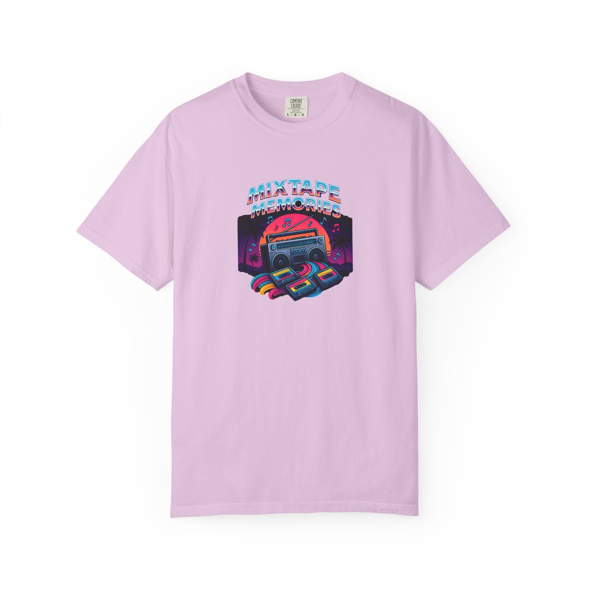 Mixtape Retro Cassette Graphic T-shirt | Vaporwave 80s Neon Music Tee