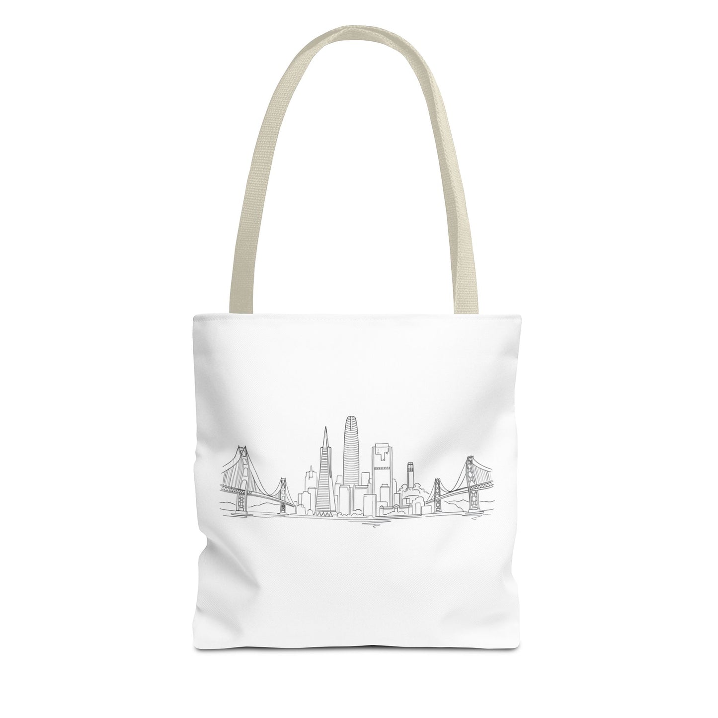 San Francisco Skyline Tote Bag | Minimal City Line Art