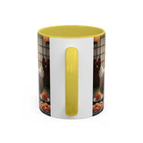 Goose with Sushi Mug | Japanese Tea Room Illustration