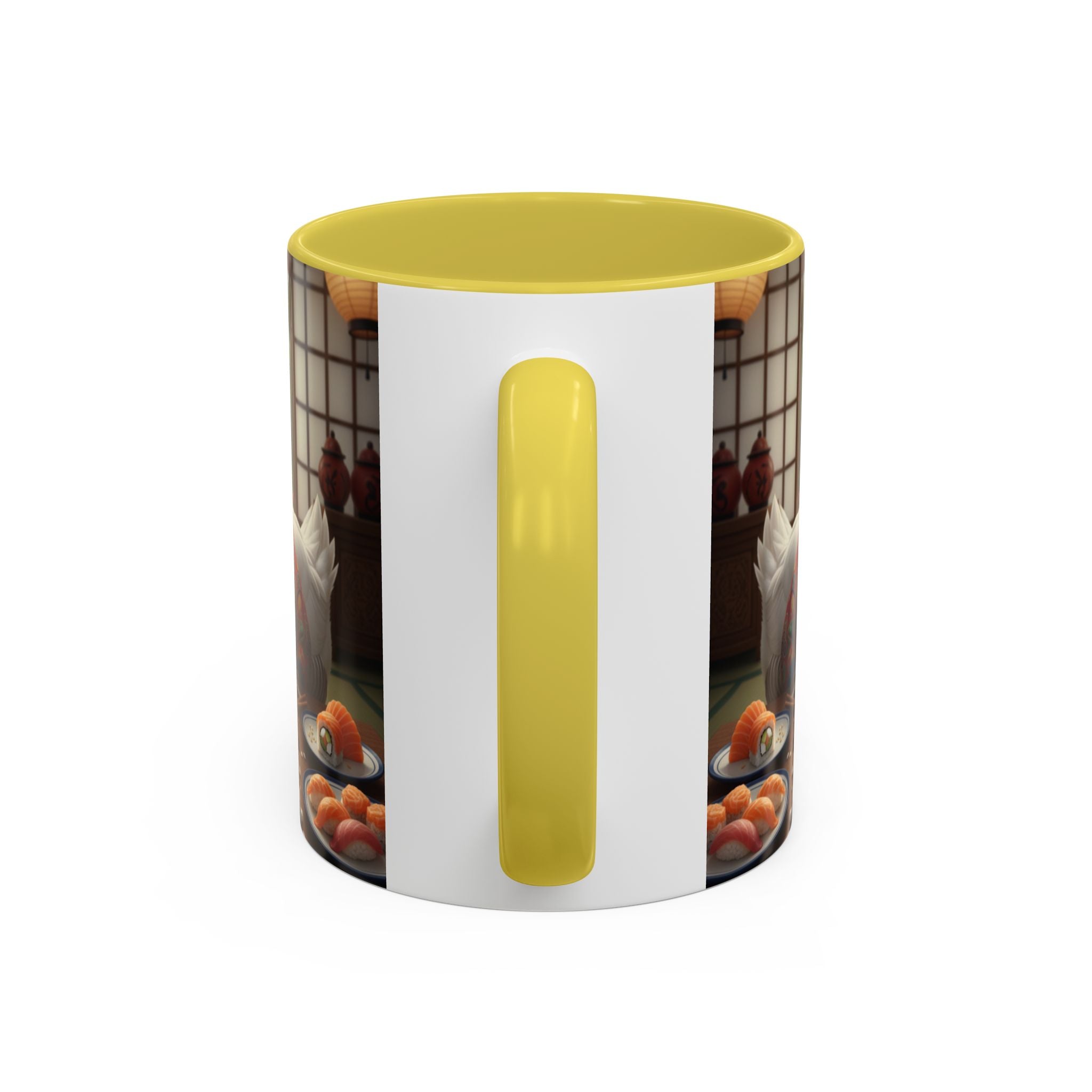 Goose with Sushi Mug | Japanese Tea Room Illustration